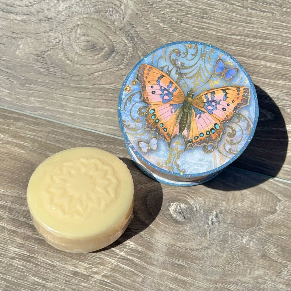 Punch Studio Green Tea Bar Soap in Butterfly Box